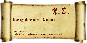 Neugebauer Damos névjegykártya